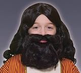 New Wise Man Biblicalses Costume Kids Wig with Beard Boys