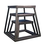 Plyometric Platform Box Set- 12", 18", 24" Black