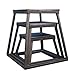 Plyometric Platform Box Set- 12″, 18″, 24″ Black