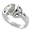 Sterling Silver Celtic Knot Opal Fashion Ring, 0.00