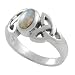 Sterling Silver Celtic Knot Opal Fashion Ring