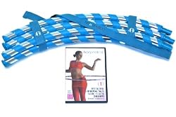 Hoopnotica Fitness Travel Hoop Combo Kit (incl. Weighted Hula Hoop, Carry Strap, Level 1 Hoopdance DVD)
