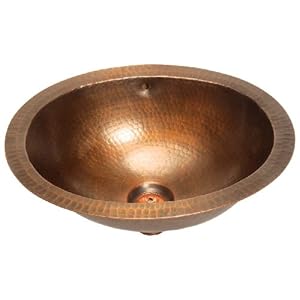 Belle Foret BFC11WC Small Oval Lavatory Weathered Copper