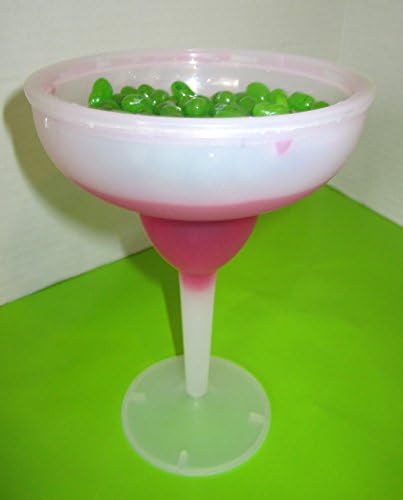 Cheers to You!! Novelty Candy Git Basket (actually a Margarita glass) filled with Margarita Flavored Jelly Beans