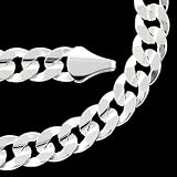Karat Platinum Diamond-Cut Box Chain Necklace, 20"
