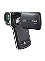 Panasonic HX-WA10 Dual Camera, Full HD MP4 Vertical Camcorder - Black (16MP, 3M Waterproof, 12x Intelligent Zoom, 5X Optical Zoom, EIS, SD Card Recording, Face Recognition) 3-inch LCD