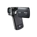 Panasonic HX-WA10 Dual Camera, Full HD MP4 Vertical Camcorder - Black (16MP, 3M Waterproof, 12x Intelligent Zoom, 5X Optical Zoom, EIS, SD Card Recording, Face Recognition) 3-inch LCD