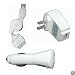 Universal Apple iPod USB Charger Kit - USB Retractable Hotsync Cable - USB Home Travel Charger - USB 12V Cigarette Lighter Charger