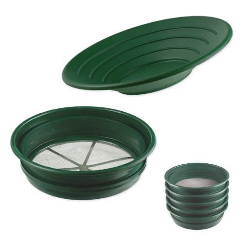 Professional 6pc Sifting Pan Set Gold Panning, Archaeology, Artifacts