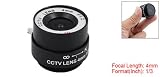 CCTV Camera Replacement F1.2 4mm Monofocal Manual Iris Lens