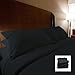 My Sweet Home 1500 Series Egyptian Quality 3pc Duvet Cover Set - Full/Queen, Black