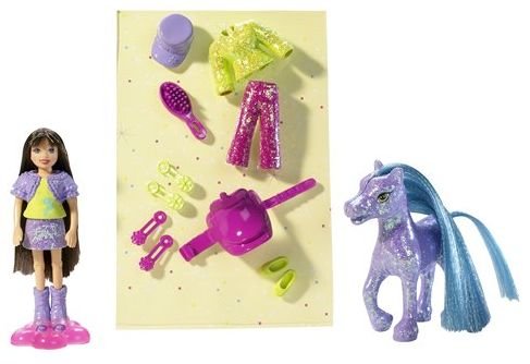 Childrens Toyshop  Toys : Polly Pocket Groovy-Glam Pony Lila Doll