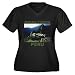 MACHU PICCHU, PERU Women's Plus Size V-Neck Dark T