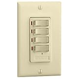 Leviton In-Wall Transmitter 4-Button Keypad (On/Off), Ivory