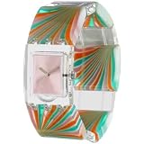Swatch Women's Wrist Watch Organic Chain SUBK132G with Plastic Strap