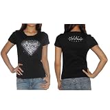 KOLLEKTOREN EDITION: Frauen SUPERGIRL / DC Comics T-Shirt / Oben - mit Strasssteinen (Größe: L)