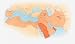Illustration Showing Spread of Islam in Century after Muhammeds Death (632 - 750 A.d.) - 24"W x 14"H - Peel and Stick Wall Decal by Wallmonkeys