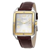 Caravelle by Bulova Men's 45B108 Silver Dial Leather Strap Watch
