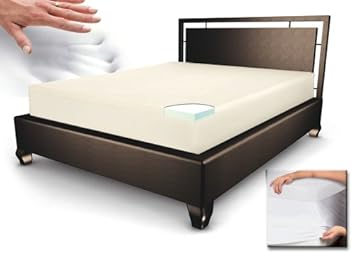 Sleep Innovations 2-Inch Memory Foam Topper with 260-Thread-Count Cotton Fitted Cover Queen