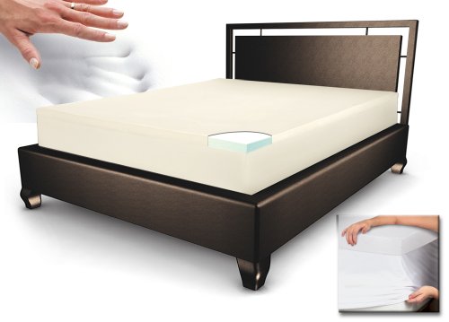 Sleep Innovations 2-Inch Memory Foam Queen Mattress Topper