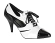 Womens Spectator Pump Shoes in Black and White