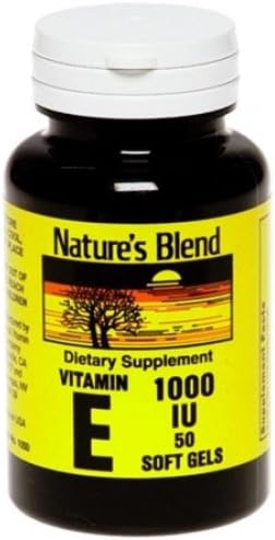 Nature's Blend Vitamin E 1000iu Softgels 50 Ct (Pack of 2)