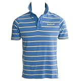 Soul Cal Extreme Stripe Polo Shirt - Blue - Mens