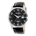 Men's Armitron Dress Leather Strap Watch - Black ( 7" )