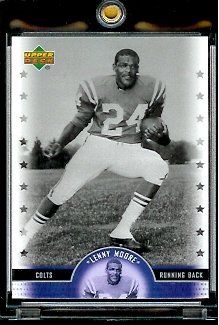2005 Upper Deck Legends Lenny Moore Baltimore Colts Football Card #19 - Mint Condition - In Protective Display Case !!