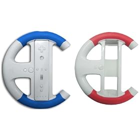 Pair & Go Vibration Racing Wheel - Double Pack (Wii)  - Wii Remote Not Included