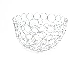Spectrum 86870 Shapes/Circles Round Fruit Bowl, Chrome