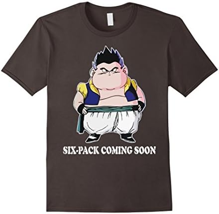 Men's Six-pack coming soon T-shirt Small Asphalt