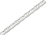 Concave Anchor Chain 6.1mm Bracelet 8 Inches in 14K Yellow Gold