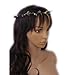 Rose Flowers Branch Festival Wedding Garland Head Wreath Crown Floral Halo Headpiece Photography Tool Adult Size (Purple + Green) by Generic
