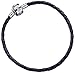 Official Harry Potter Jewellery Black Leather Charm Bracelet for Harry Potter Slider Charms Available in 4 Sizes
