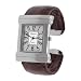 Geneva Platinum Croc Skin Stamped Bangle Antique Watch