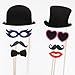 51PCS Colorful Props On A Stick Mustache Photo Booth Party Fun Wedding Christmas Birthday Favor
