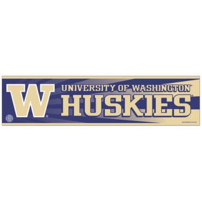 WASHINGTON HUSKIES OFFICIAL LOGO BUMPER STICKER