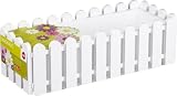 Emsa 506421 Landhaus Blumenkasten  50 cm wei&szlig;