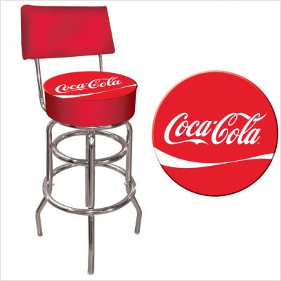 Trademark Coca Cola Pub Stool with Back