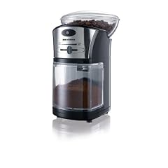 Severin KM 3874 Kaffeem�hle, schwarz-silber / Scheibenmahlwerk