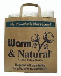 Warm & Natural Cotton Batting Queen Size By The Each