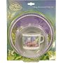 Disney Fairies Tinkerbell 'Flower' Mug, Bowl & Plate Gift Set