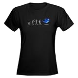 Twitter Evolution Sports Women's Dark T-Shirt by CafePress
