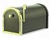 Architectural Mailboxes Coronado Mailbox with Polished Brass Accents, Bronze