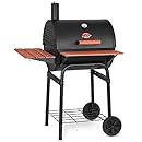 Char-Griller 2123 Wrangler 635 Square Inch Charcoal Grill / Smoker