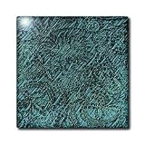 Turquoise Vintage Patten - 8 Inch Ceramic Tile