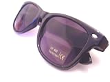 Black Wayfarer Sunglasses with Spring Hinges and UV Lens Mens & Womens 80s Celebrity Fashion