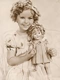 Shirley Temple American Child Star of the 1930s Seen Here with a Shirley Temple Doll Premium Photographic Poster Print