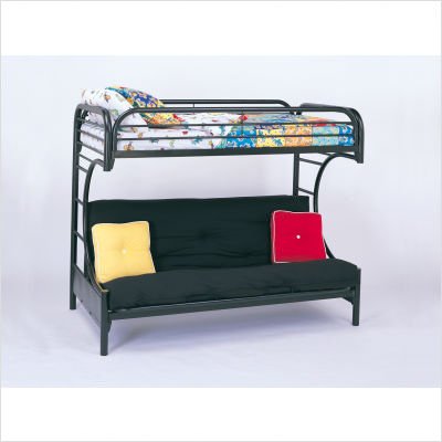 Fall Creek C Style Twin/Futon Bunk Bed in Black